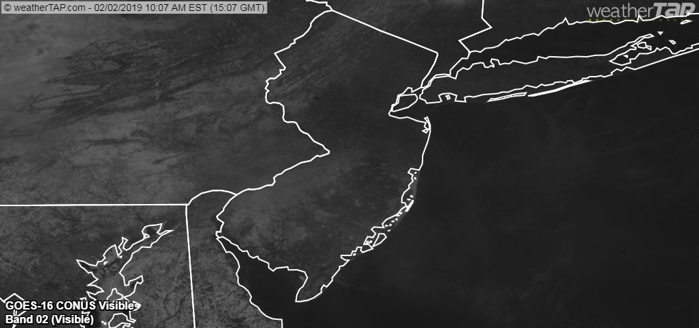 You can see the snow on satellite